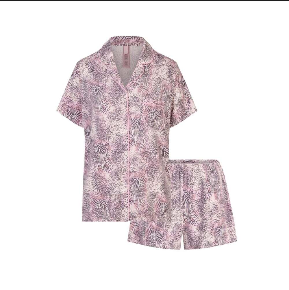 SLEEP SHORT SLEEVE BUTTON UP SET